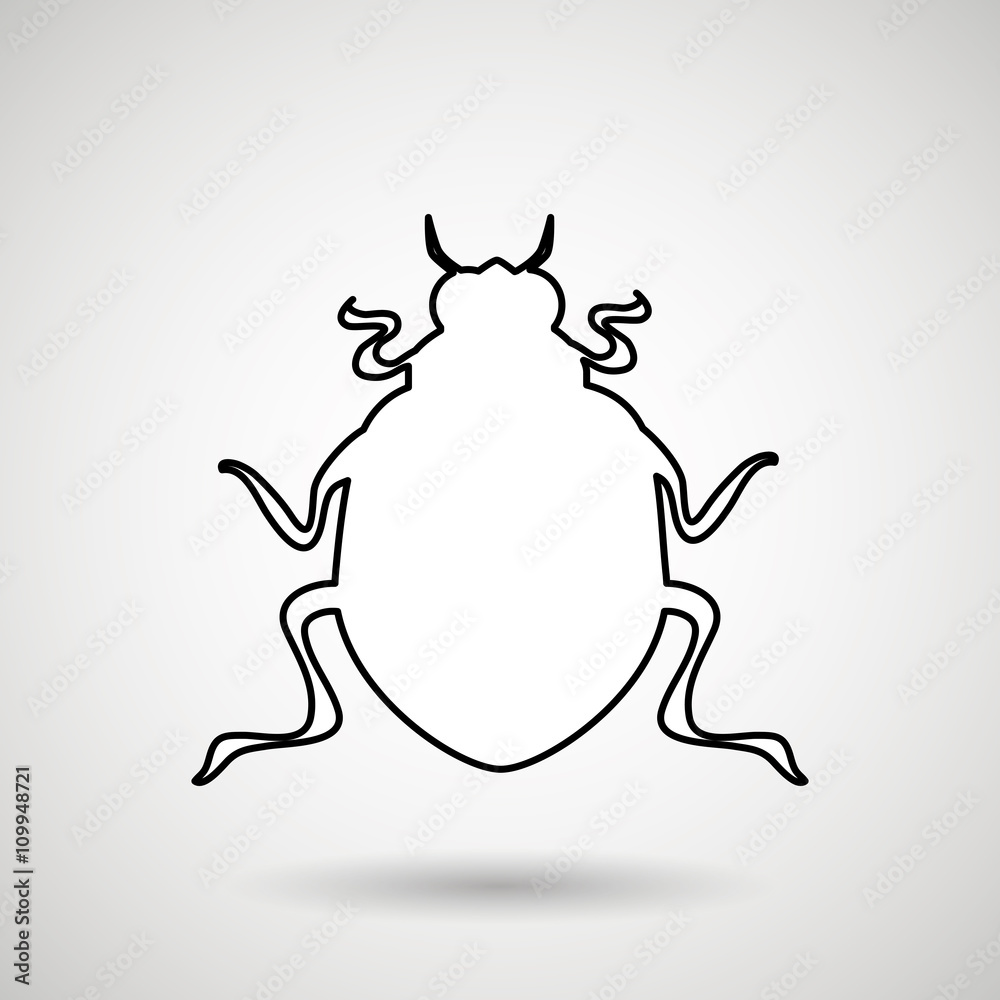 beetle silhouette design beetle silhouette design
