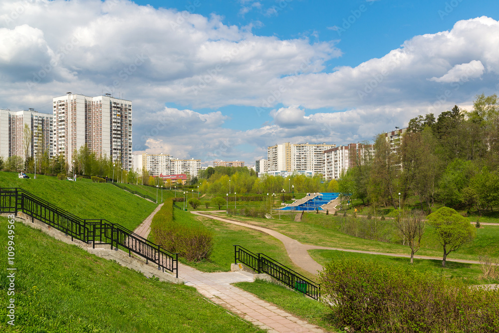Boulevard in Zelenograd Administrative District of Moscow