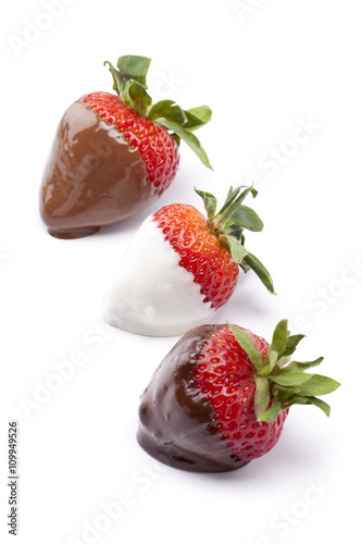 whipped cream and chocolate strawberries
