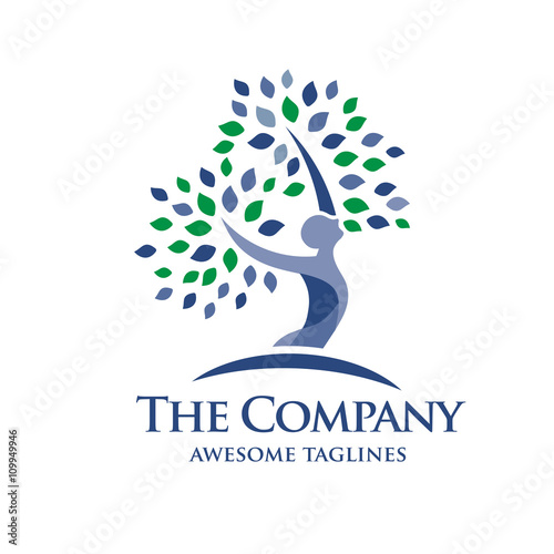 elegant Psychology and Mental Health logo concept