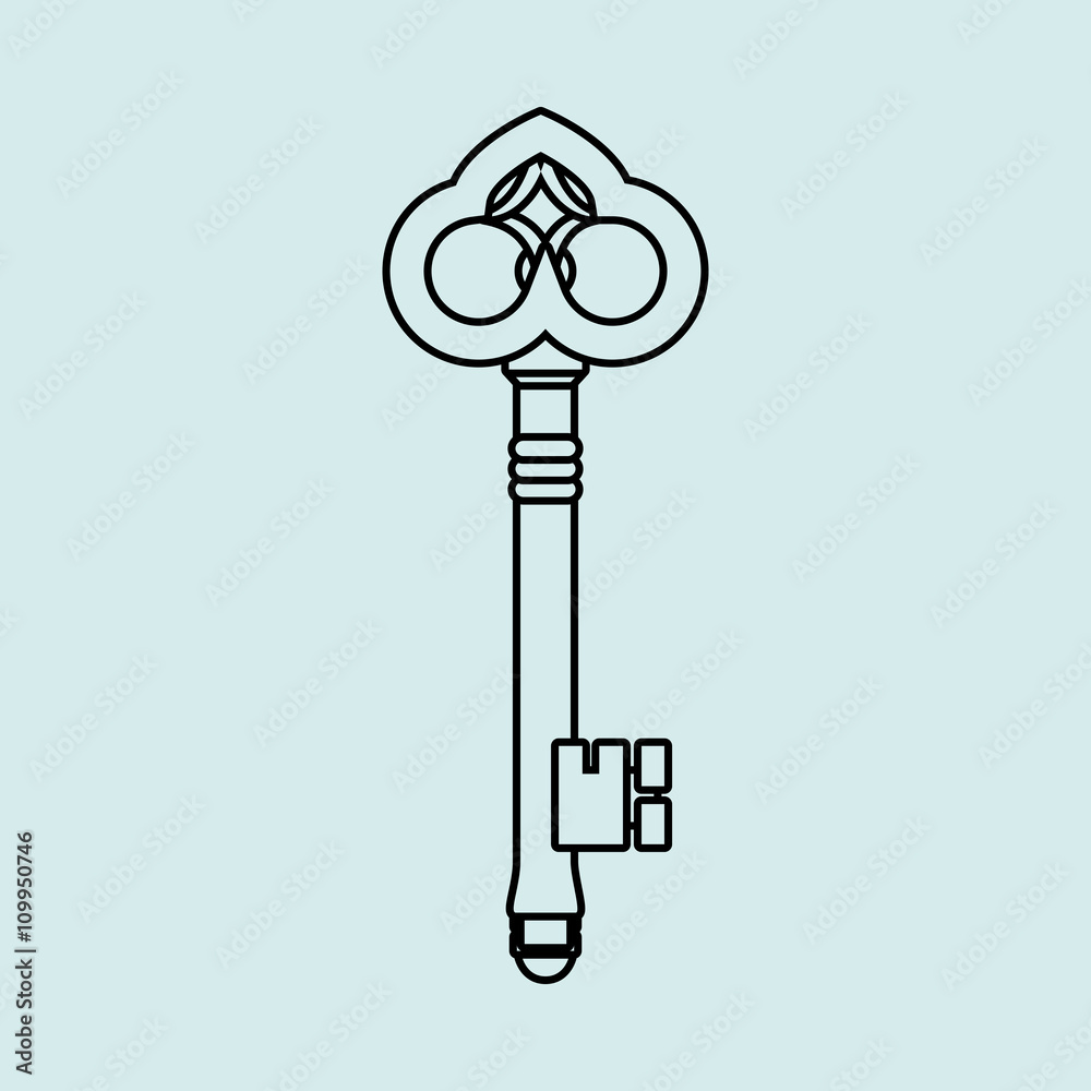 key isolated design key isolated design
