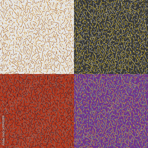 Seamless pattern of chaotic shapes