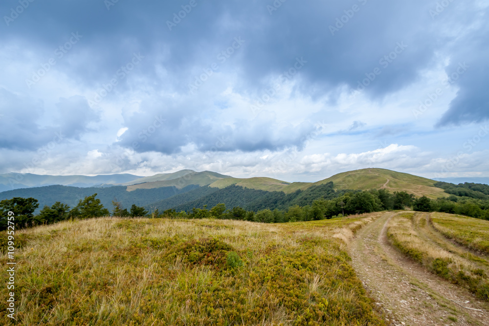 cloudy mountain landscape