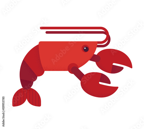 Red lobster illustration