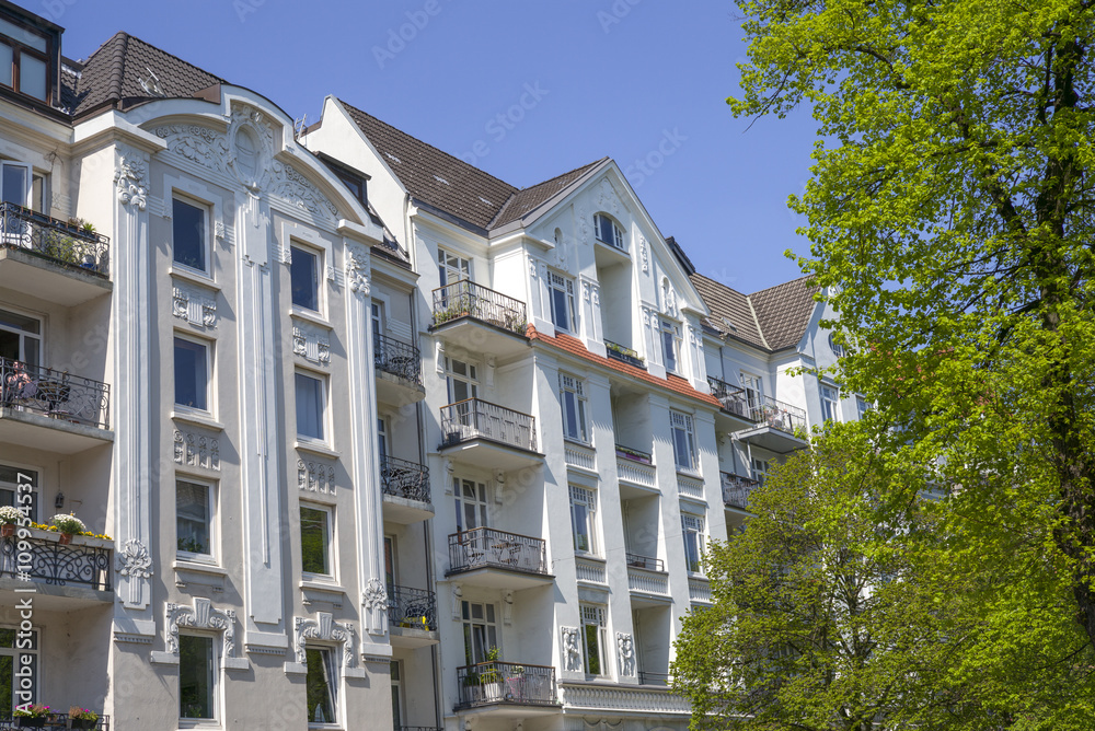 Fototapeta premium Stary budynek w Hamburgu, Niemcy