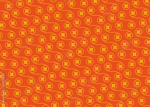 Fondo floral naranja