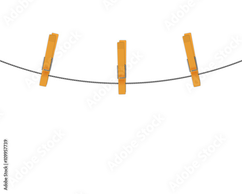 clothespins on rope vector background