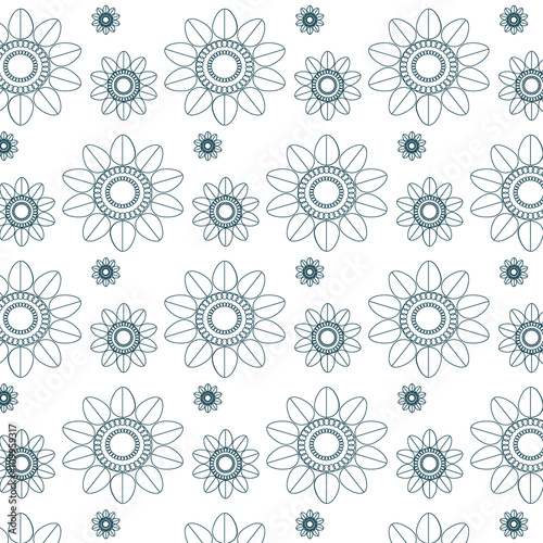 Abstract Sunflowers Pattern