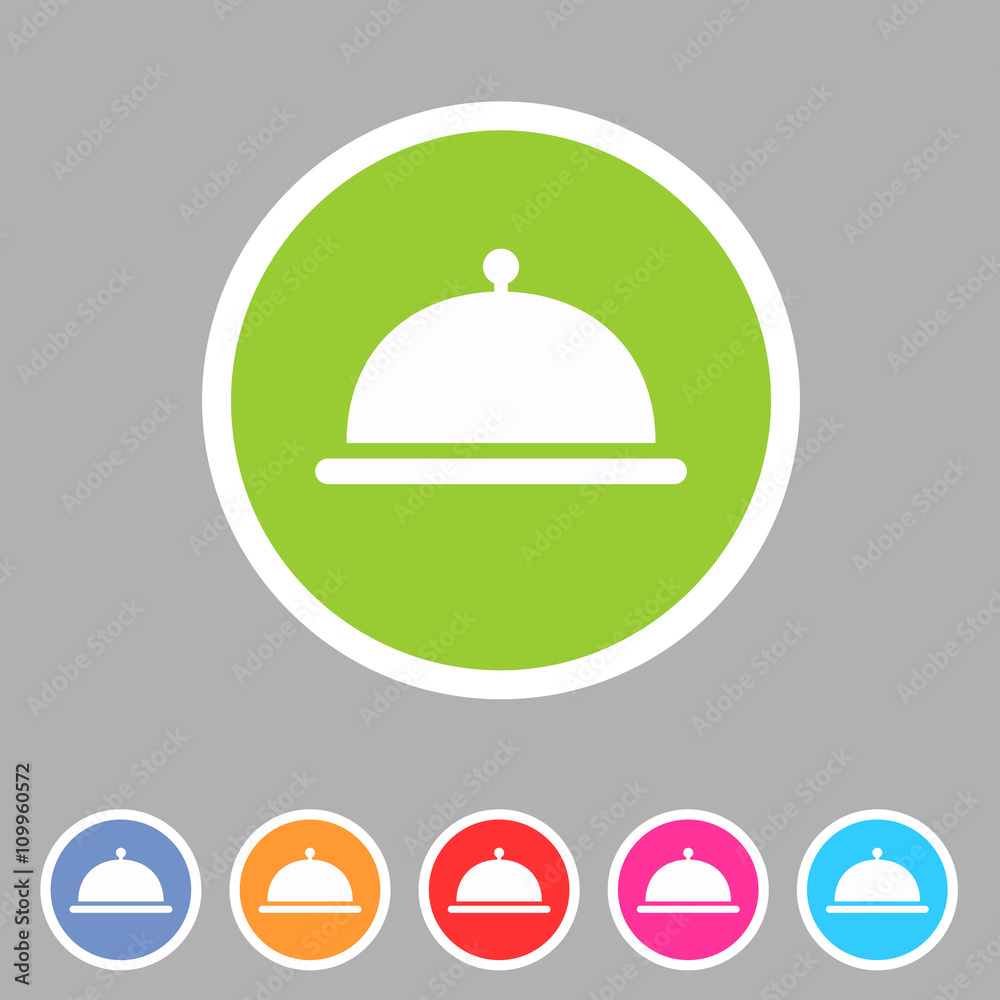 Food platter dish meal icon web sign symbol logo label Food platter dish meal icon web sign symbol logo label