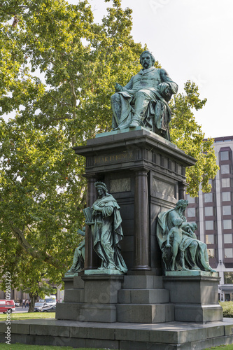 Deak Ferenc monument in Budapest, Hungary.