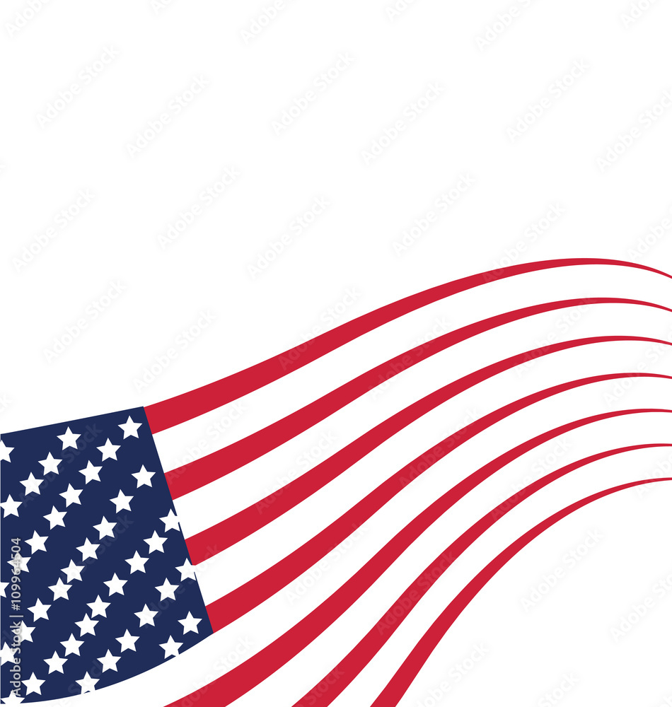 Fototapeta premium USA Flag Independence day vector template