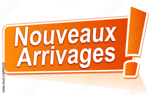 nouveaux arrivages sur étiquette orange