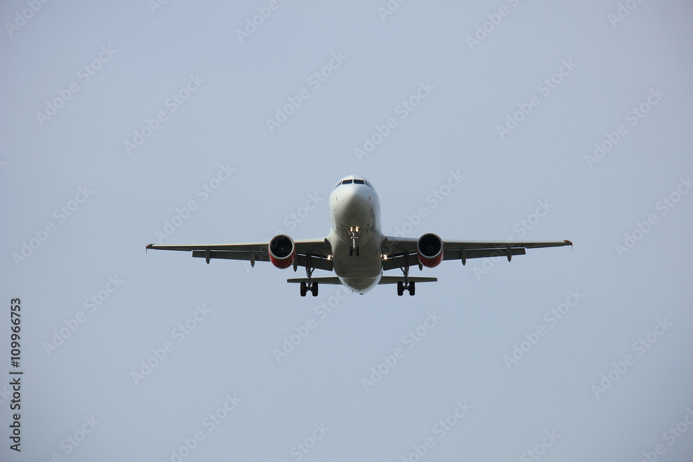 Plane approaching runway Plane approaching runway