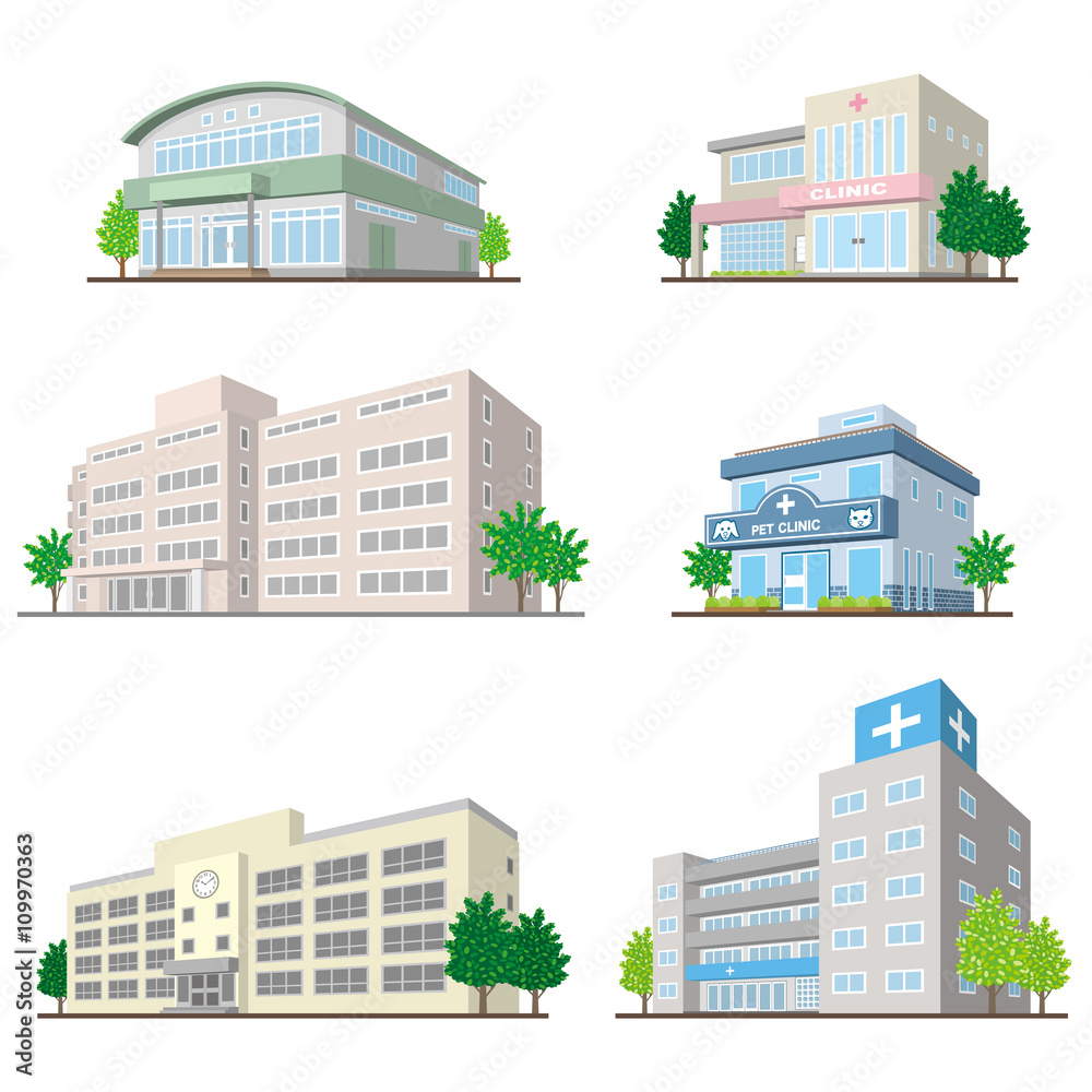 建物 立体図形 Stock Vector Adobe Stock