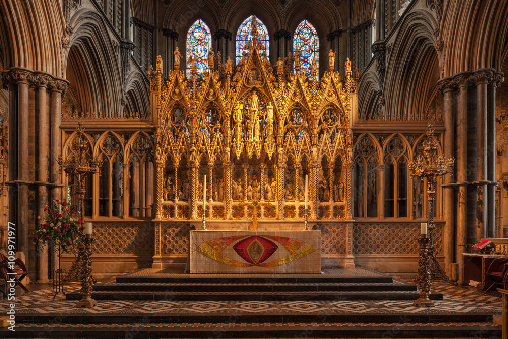 An altar at Ely Cathedral