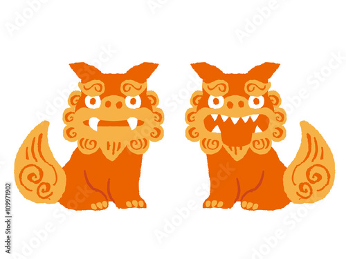 Okinawa house of guardian angel "Shisa"