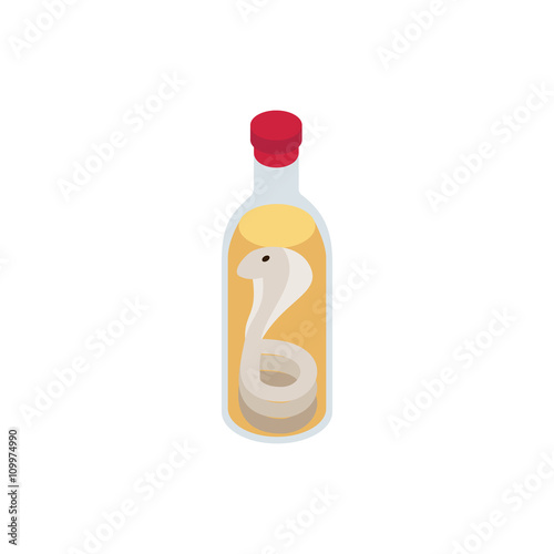 Vietnamese vodka with the pickled snake icon