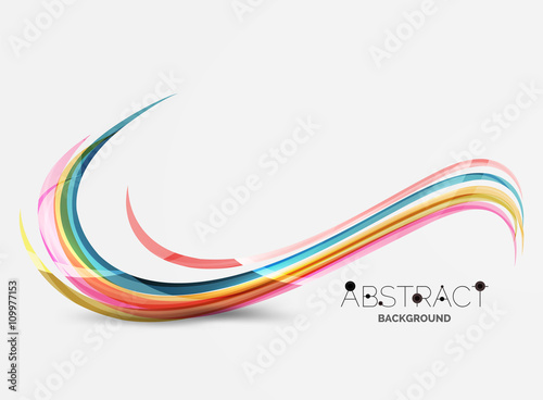 Smooth wave line abstract background