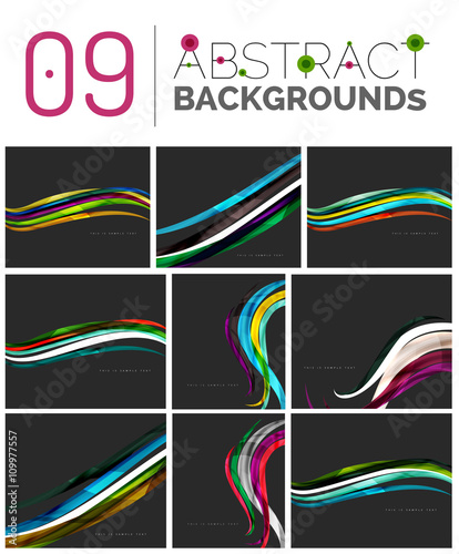 Pack of vector abstract backgrounds