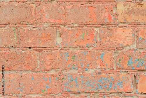 Brick texture with scratches and cracks