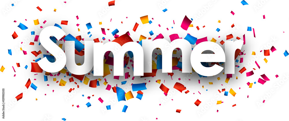 Summer paper banner.