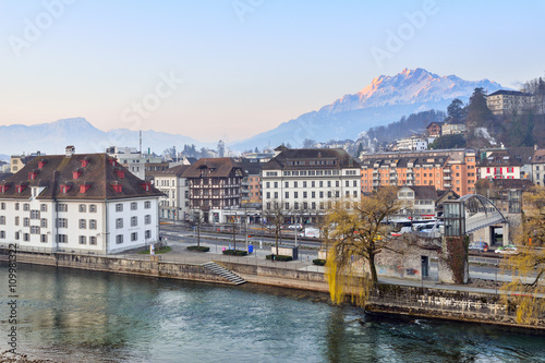 Switzerland Landscape : Luzern at dawn