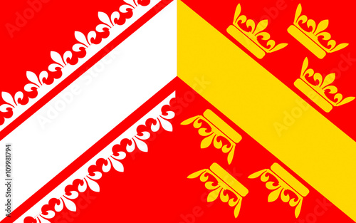 Flag of Alsace, France photo