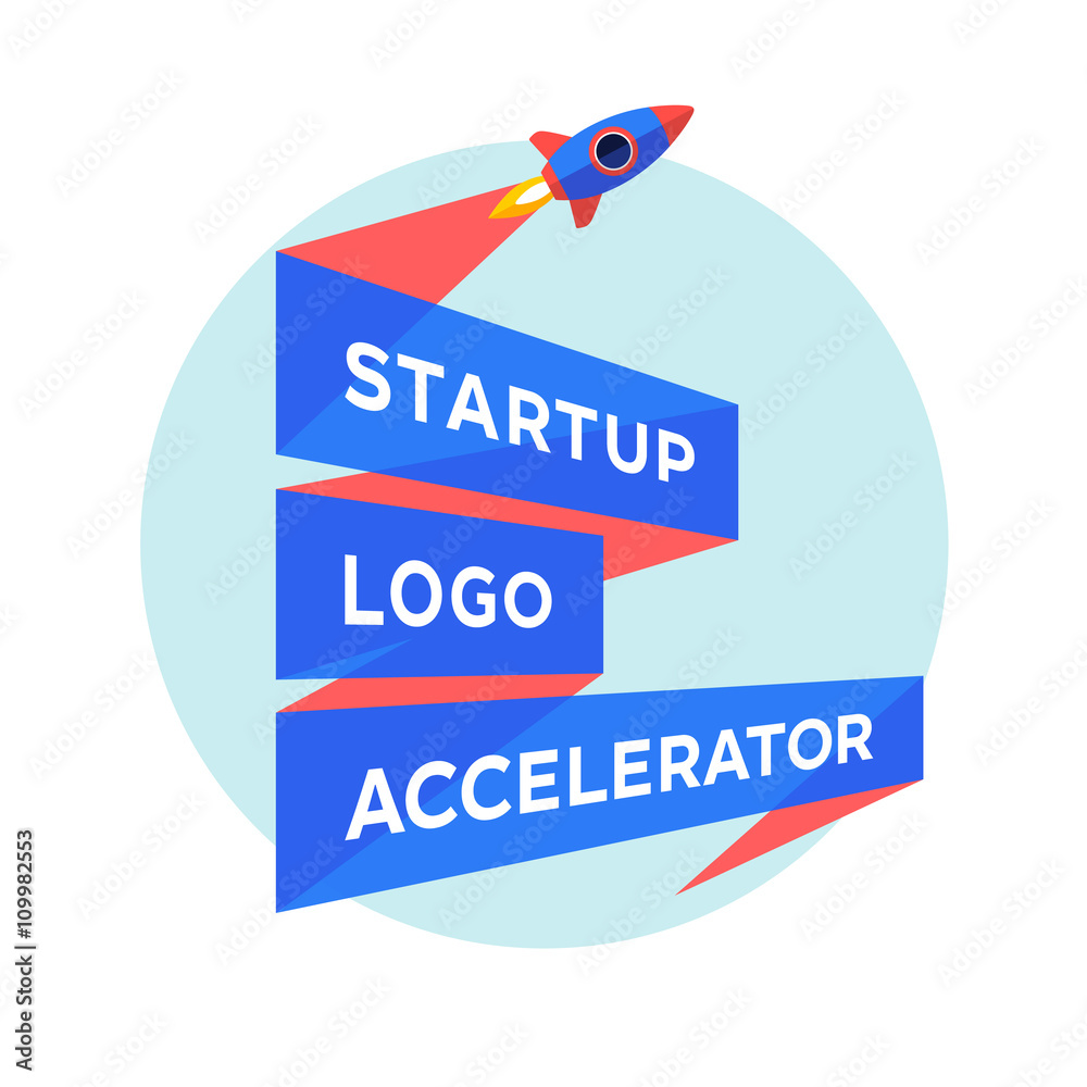 Logo for startup project with inscription Startup Logo Accelerator ...