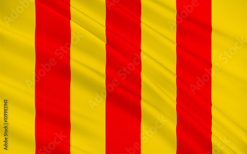 Flag of Foix, France photo