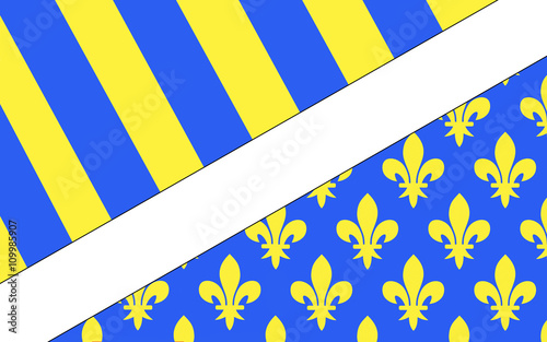 Flag of Oise, France photo