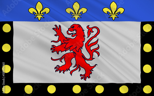 Flag of Poitiers, France photo