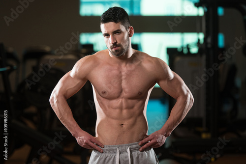 Portrait Of A Physically Fit Muscular Young Man