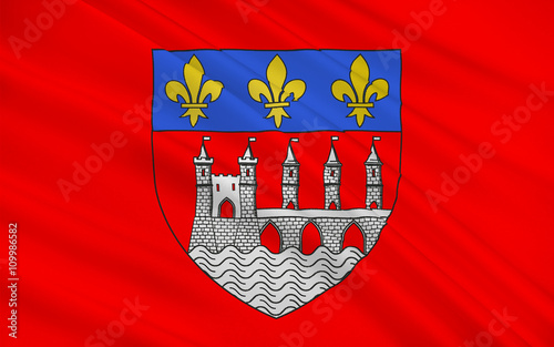 Flag of Saintes, France photo