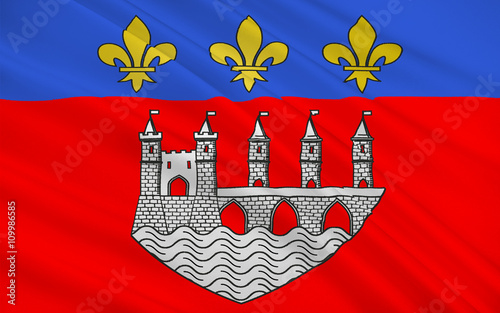 Flag of Saintes, France photo