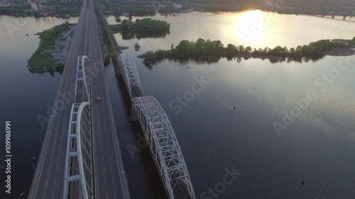 Wallpaper Mural Kiev bridge aerial view Torontodigital.ca