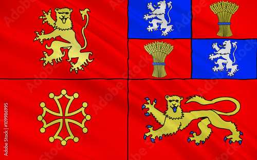 Flag of Tarn-et-Garonne, France photo