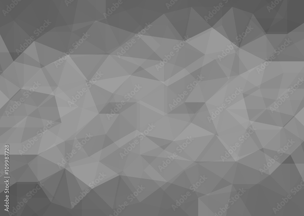 black and white abstract low poly background