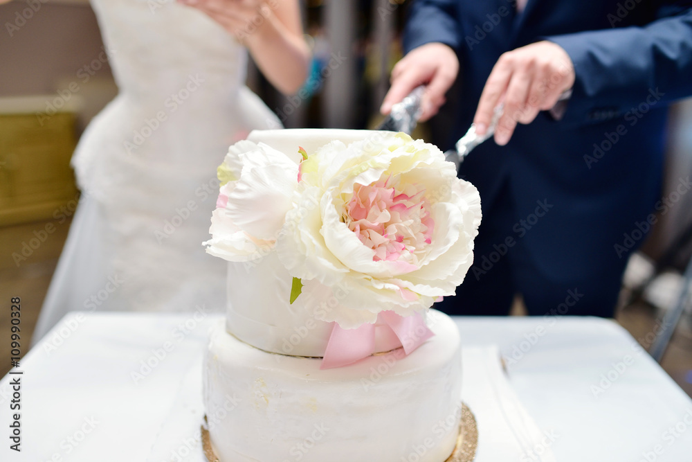 Beauty bride and handsome groom are cutting a wedding cake. Couple in the restaurant with colorful pie. Beautiful model girl in white dress. Man in suit. Female and male portrait. Cute lady and guy Beauty bride and handsome groom are cutting a wedding cake. Couple in the restaurant with colorful pie. Beautiful model girl in white dress. Man in suit. Female and male portrait. Cute lady and guy