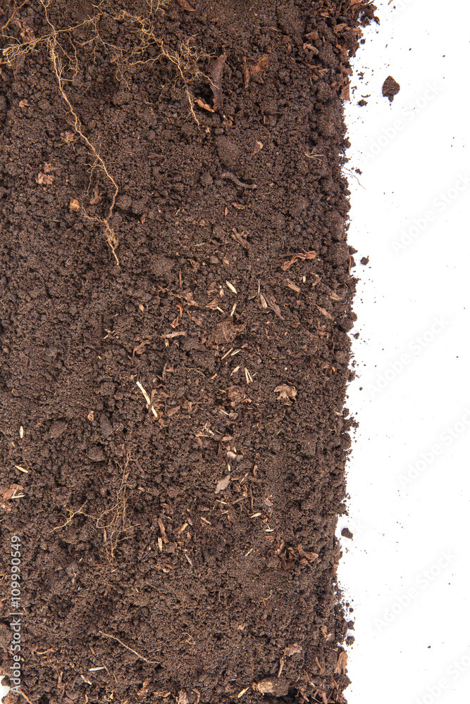 Soils for plants. isolated on white background Soils for plants. isolated on white background