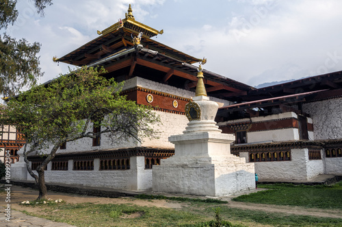 Kyichu Lhakhang Temple, Paro, Bhutan - also known as Kyerchu Temple or Lho Kyerchu is an important Himalayan Buddhist temple situated in Lango Gewog of Paro District in Bhutan. photo