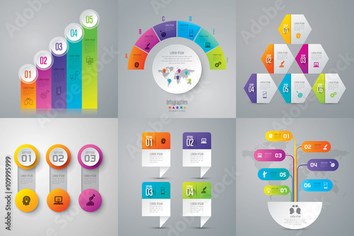 Infographic design template and marketing icons.