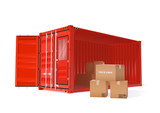 Cargo Container Illustration