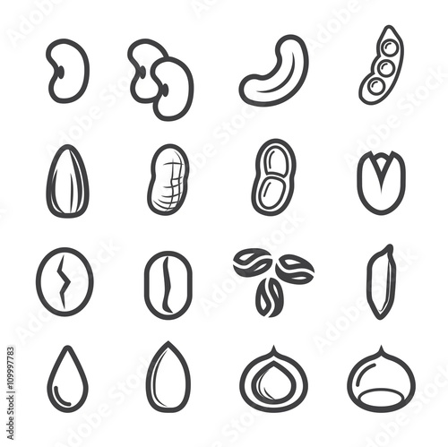  nut and seed icon