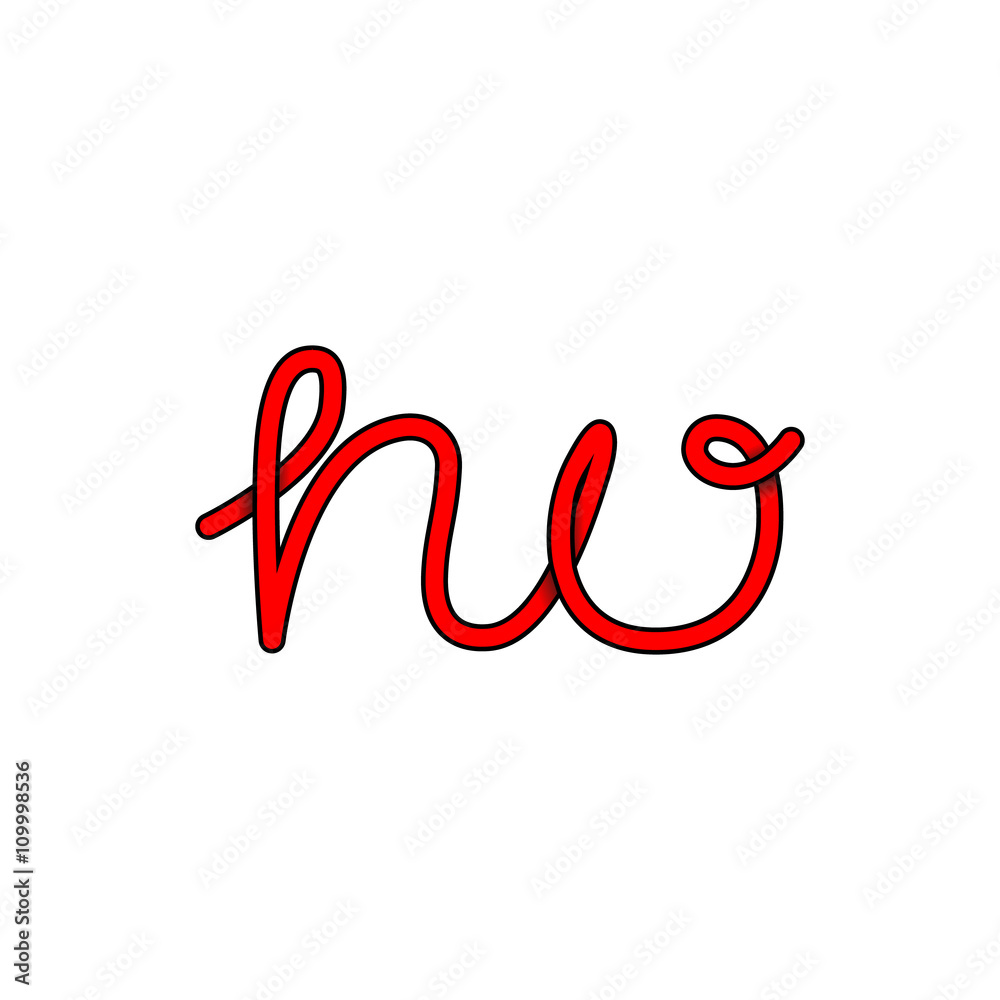 No word hand-lettering calligraphy. vector Lettering. No word hand-lettering calligraphy. vector Lettering.