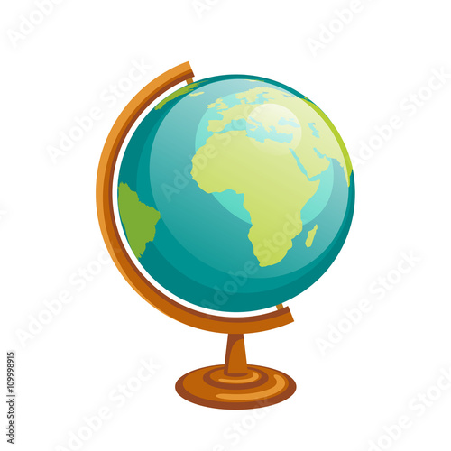 Vector Illustration of a Globe