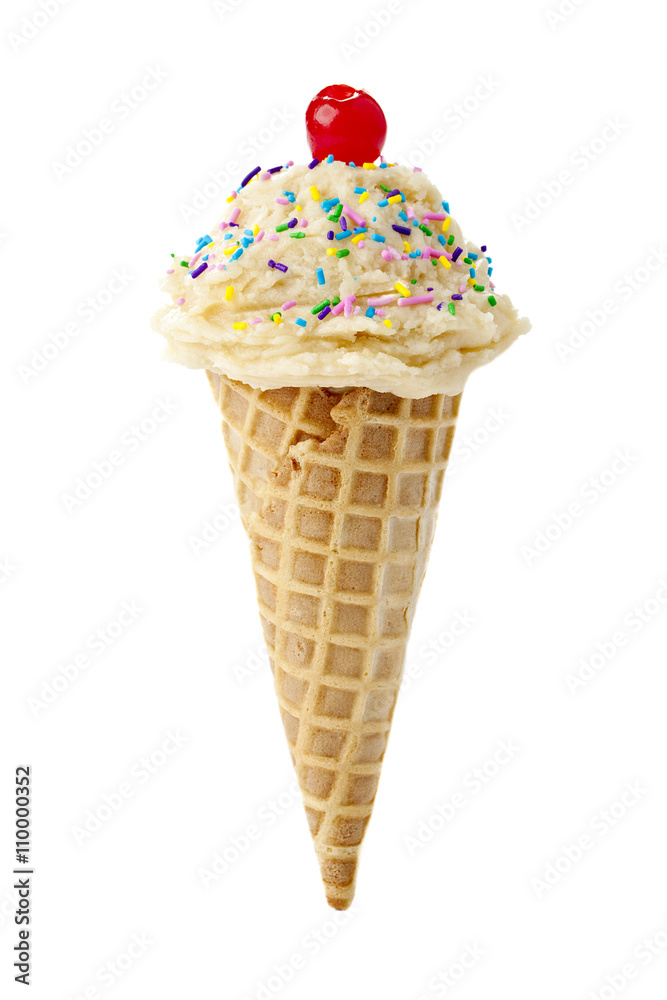 ice cream with sprinkle and cherry ice cream with sprinkle and cherry