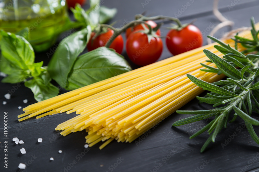 Fresh ingredients for making pasta Fresh ingredients for making pasta