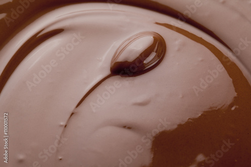 close up image of melted chocolate