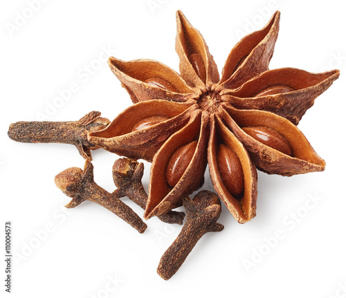 Star anise and cloves photo