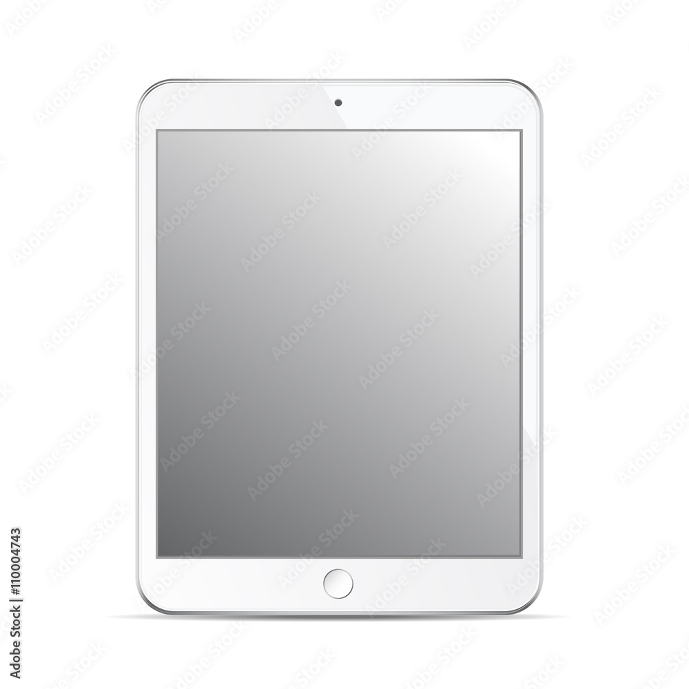 Tablet mockup template isolated on white background. Design elem Tablet mockup template isolated on white background. Design elem